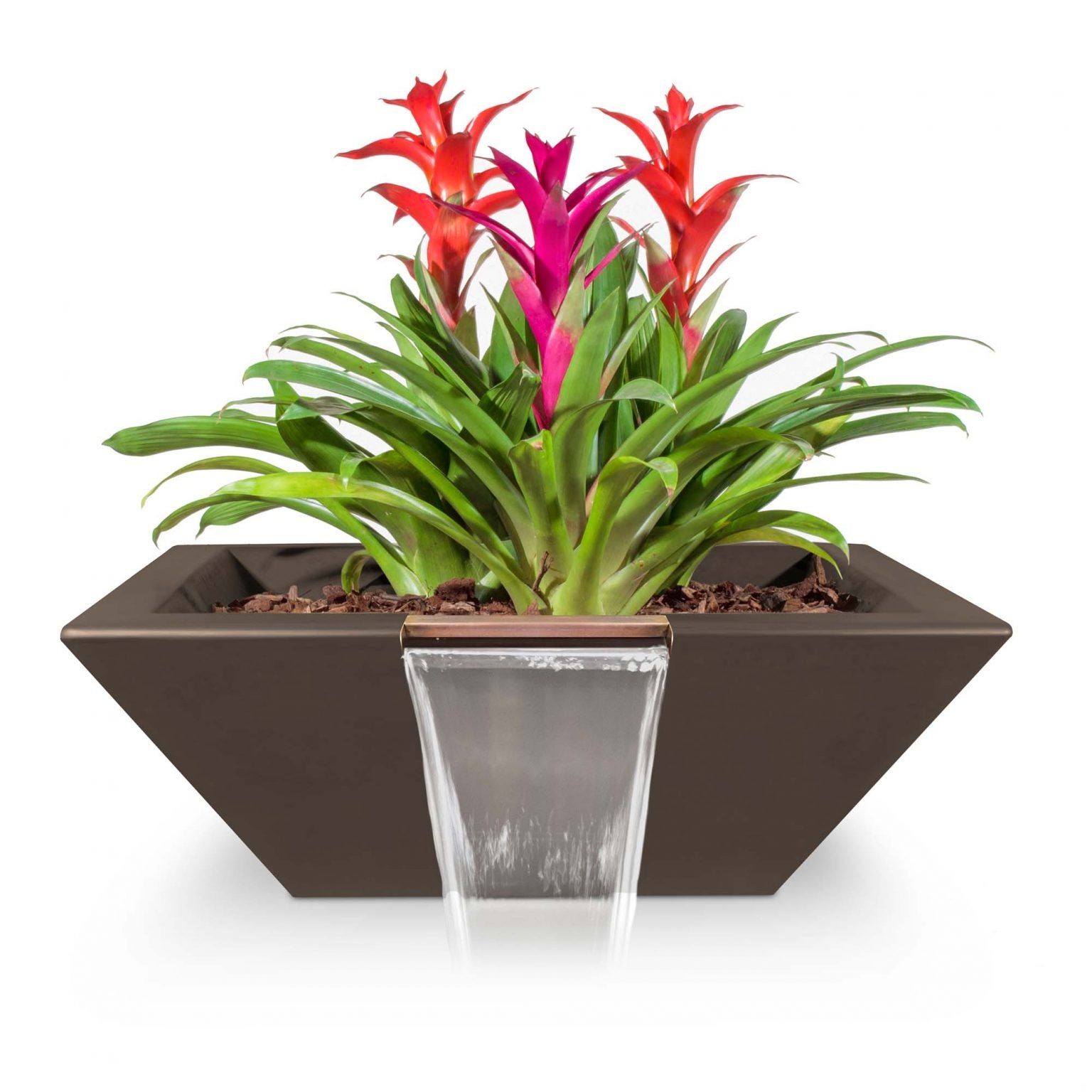 The Outdoor Plus Maya Planter & Water Bowl in GFRC Concrete