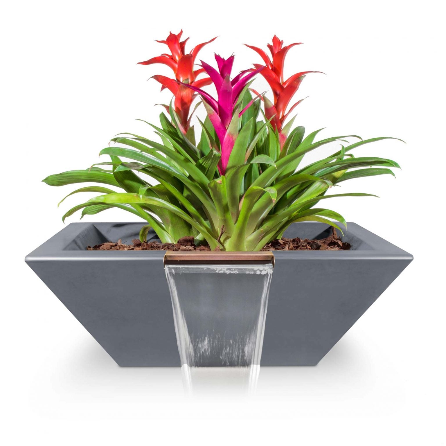 The Outdoor Plus Maya Planter & Water Bowl in GFRC Concrete