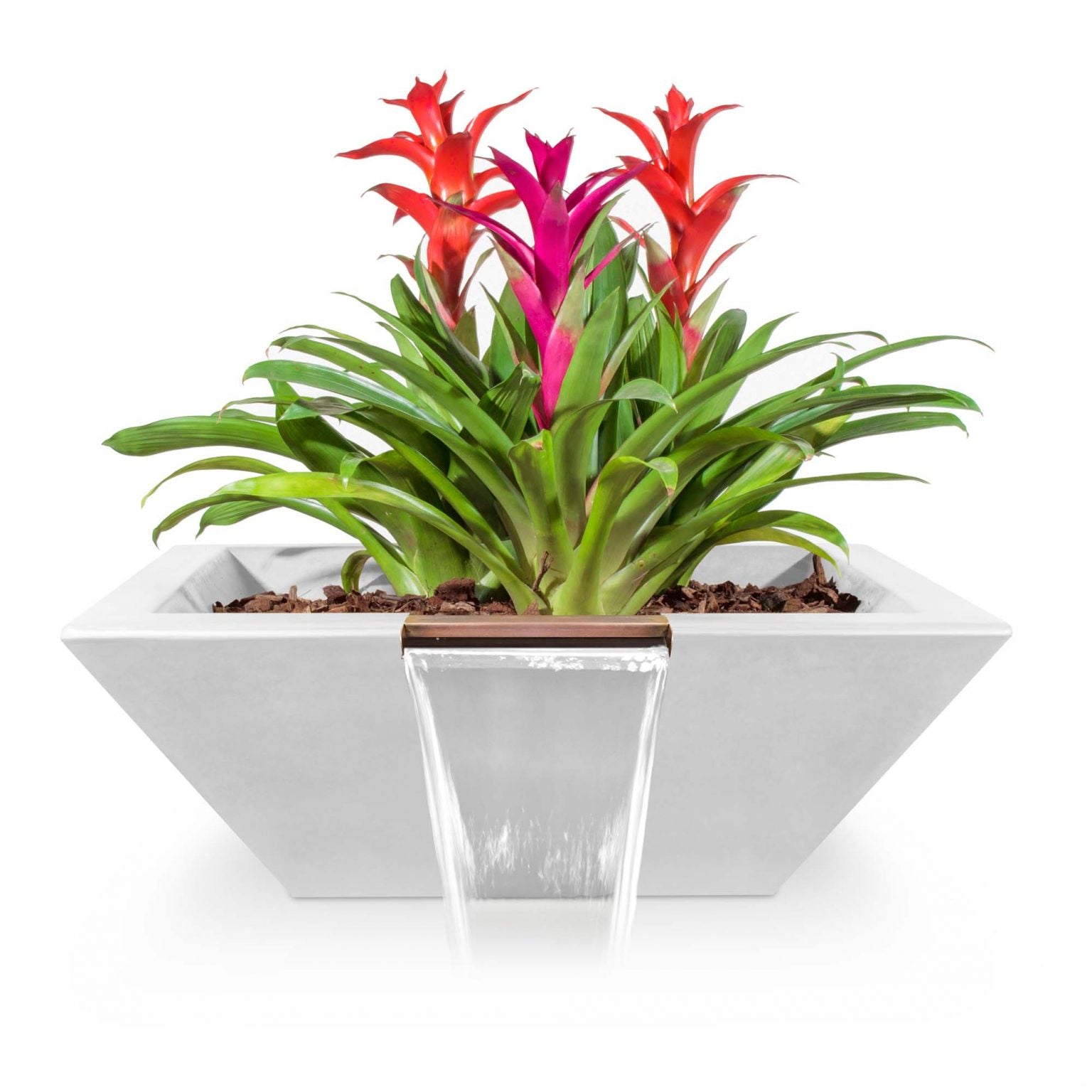 The Outdoor Plus Maya Planter & Water Bowl in GFRC Concrete