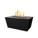 TOP Fires Mesa Rectangle Fire Pit in Powder Coated Steel by The Outdoor Plus - Majestic Fountains