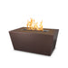 TOP Fires Mesa Rectangle Fire Pit in Powder Coated Steel by The Outdoor Plus - Majestic Fountains