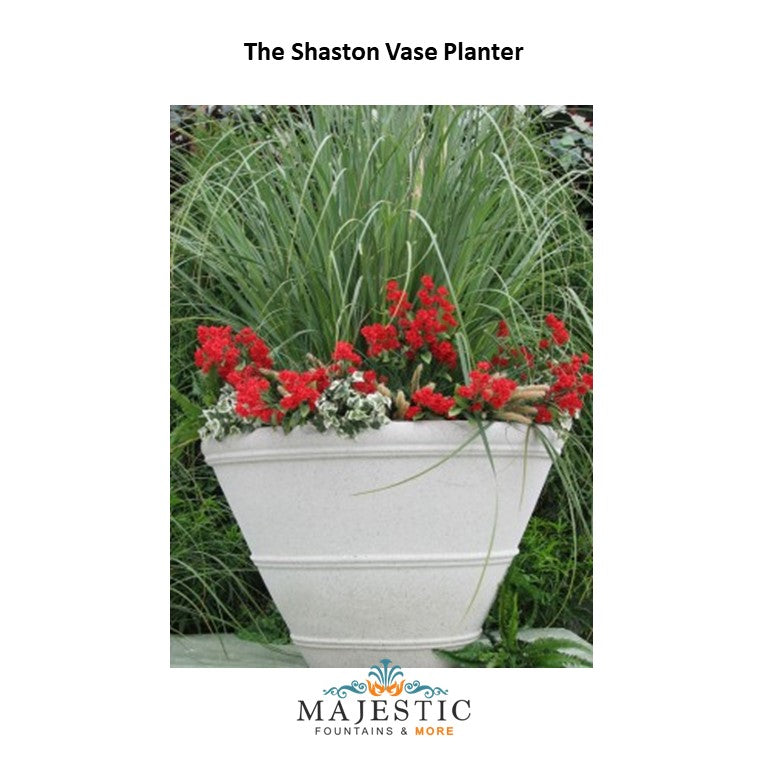 NB Shaston Vase Planter in GFRC - Majestic Fountains and More