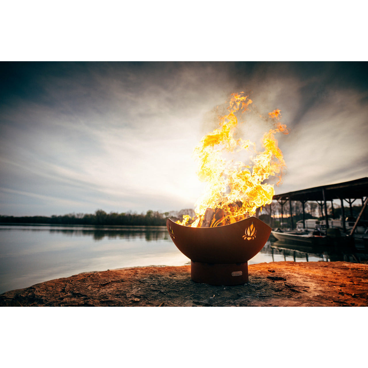 Namaste by Fire Pit Art - Majestic Fountains