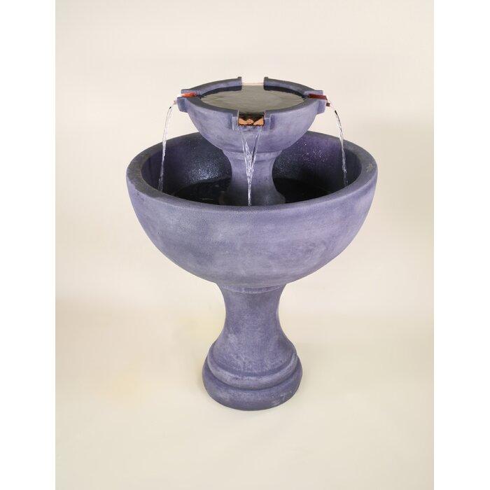 Newport Concrete Outdoor Garden Fountain- Tall or Short - Majestic Fountains