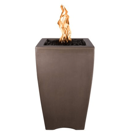 TOP Fires Baston Fire Pillar in GFRC Concrete by The Outdoor Plus - Majestic Fountains