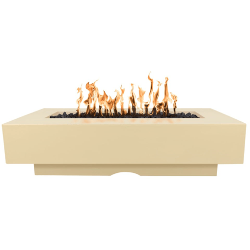 TOP Fires Del Mar Rectangle Fire Pit in GFRC Concrete Fire Pit by The Outdoor Plus - Majestic Fountains