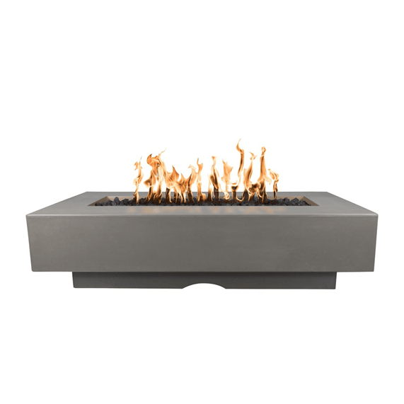 TOP Fires Del Mar Rectangle Fire Pit in GFRC Concrete Fire Pit by The Outdoor Plus - Majestic Fountains