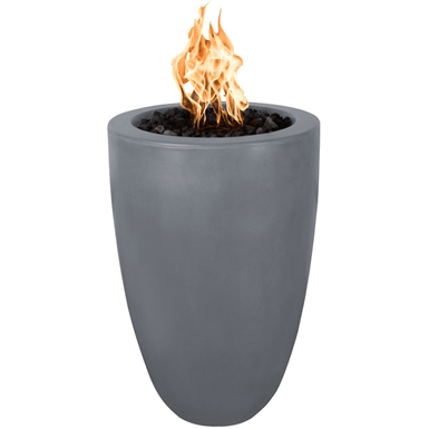 TOP Fires Castillo Fire Pillar in GFRC Concrete by The Outdoor Plus - Majestic Fountains