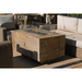 TOP Fires Catalina Rectangle Fire Pit in Wood Grain Concrete by The Outdoor Plus - Majestic Fountains