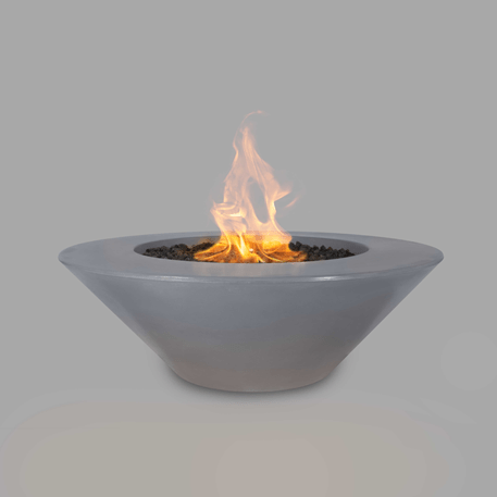 TOP Fires Cazo Round Fire Pit in GFRC Concrete by The Outdoor Plus - Majestic Fountains