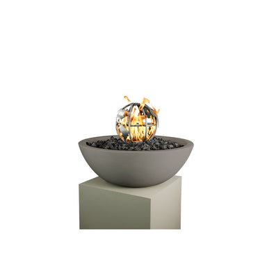 TOP Fires Stainless Fire Globe Premium Gas Fire Pit Burner Ornament - by The Outdoor Plus - Majestic Fountains