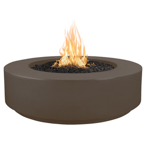 TOP Fires Florence Round Fire Pit in GFRC Concrete by The Outdoor Plus - Majestic Fountains