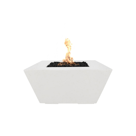 TOP Fires Redan Square Fire Pit in GFRC Concrete by The Outdoor Plus - Majestic Fountains