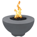 TOP Fires Sienna Round Fire Pit in GFRC Concrete by The Outdoor Plus - Majestic Fountains