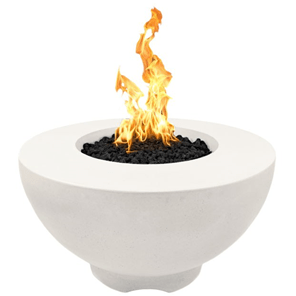 TOP Fires Sienna Round Fire Pit in GFRC Concrete by The Outdoor Plus - Majestic Fountains