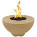 TOP Fires Sienna Round Fire Pit in GFRC Concrete by The Outdoor Plus - Majestic Fountains