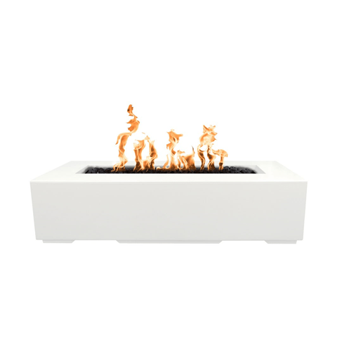 TOP Fires Regal Rectangle Fire Pit in GFRC Concrete by The Outdoor Plus - Majestic Fountains