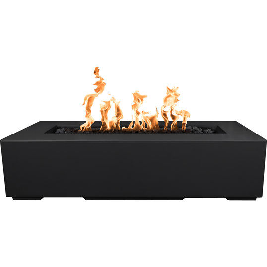 TOP Fires Regal Rectangle Fire Pit in GFRC Concrete by The Outdoor Plus - Majestic Fountains