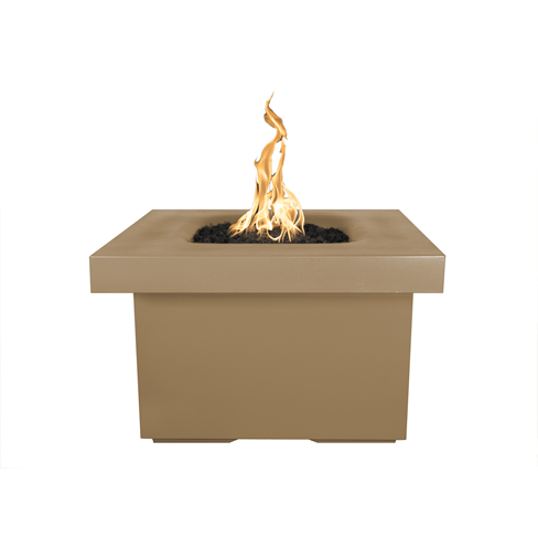 TOP Fires Ramona Square Fire Table in  GFRC Concrete by The Outdoor Plus - Majestic Fountains