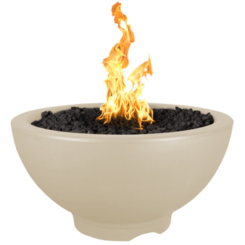 TOP Fires Sonoma Round Fire Pit in GFRC Concrete by The Outdoor Plus - Majestic Fountains