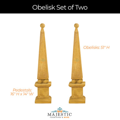 8032-Obelisk-set of two-Majestic Fountains and More