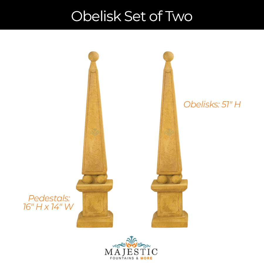 8032-Obelisk-set of two-Majestic Fountains and More