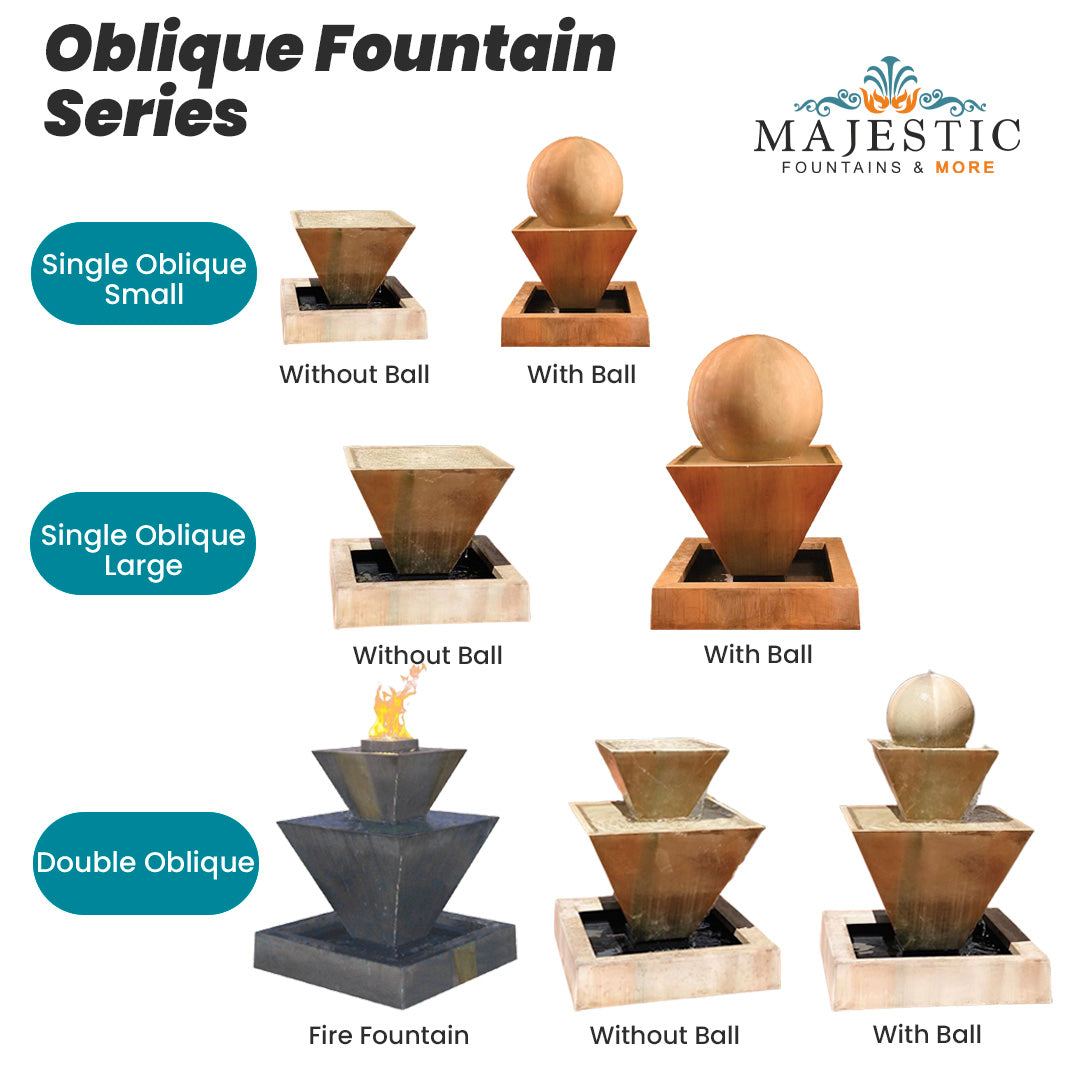 Oblique Series- Majestic Fountains and More