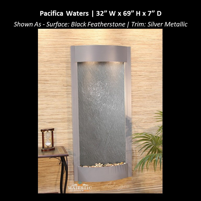 Adagio Pacifica Waters 69"H x 31.5"W - Indoor Wall Fountain - Majestic Fountains