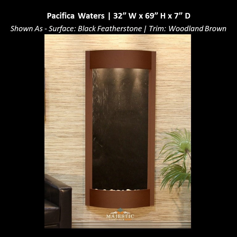 Adagio Pacifica Waters 69"H x 31.5"W - Indoor Wall Fountain - Majestic Fountains