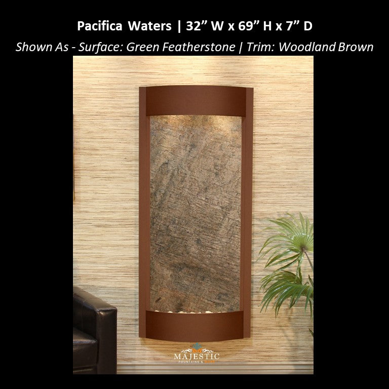 Adagio Pacifica Waters 69"H x 31.5"W - Indoor Wall Fountain - Majestic Fountains