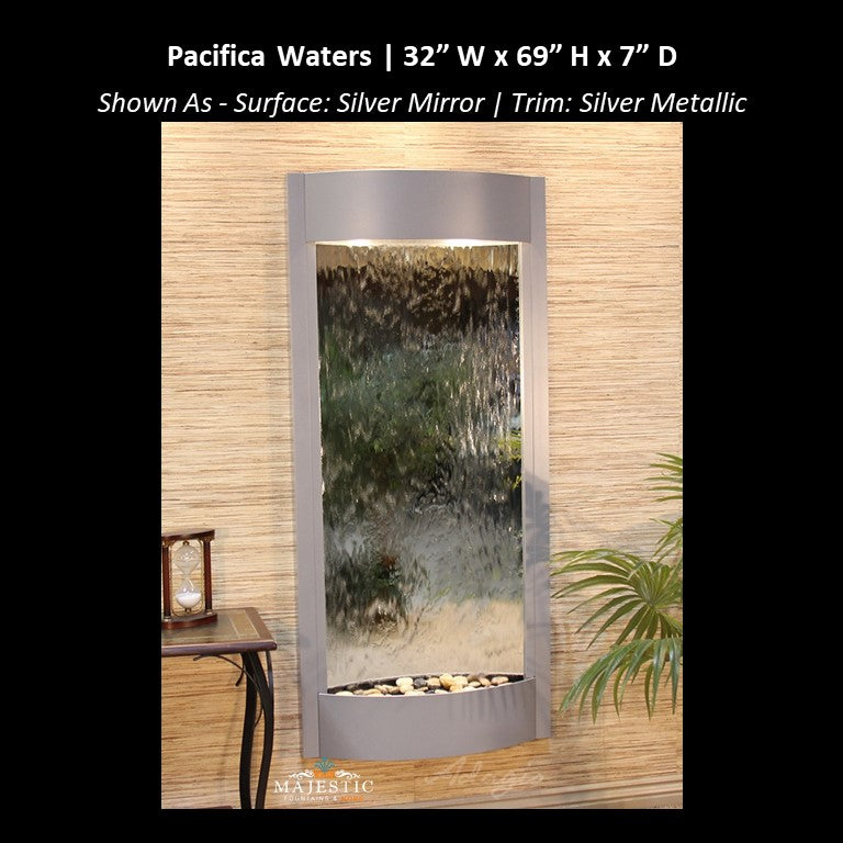 Adagio Pacifica Waters 69"H x 31.5"W - Indoor Wall Fountain - Majestic Fountains