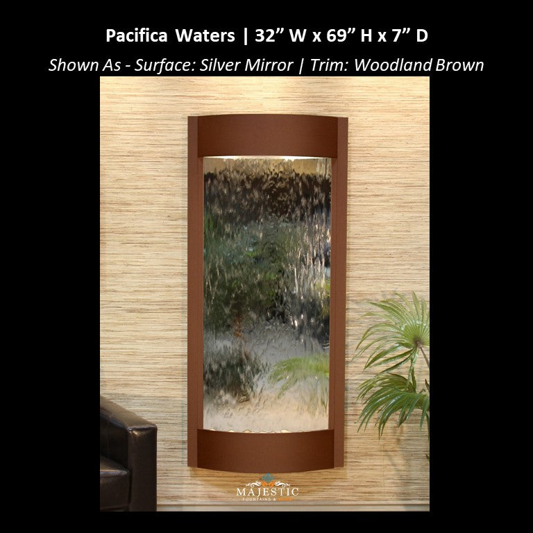 Adagio Pacifica Waters 69"H x 31.5"W - Indoor Wall Fountain - Majestic Fountains