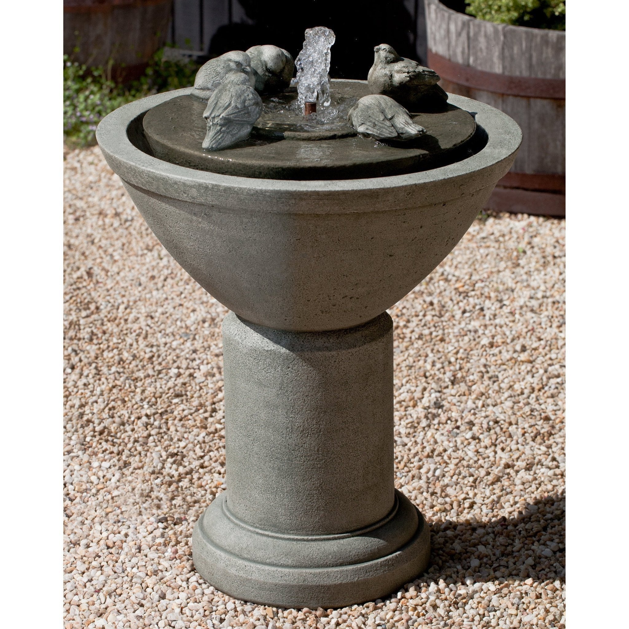 Passaros II Fountain in Cast Stone by Campania International FT-226 - Majestic Fountains