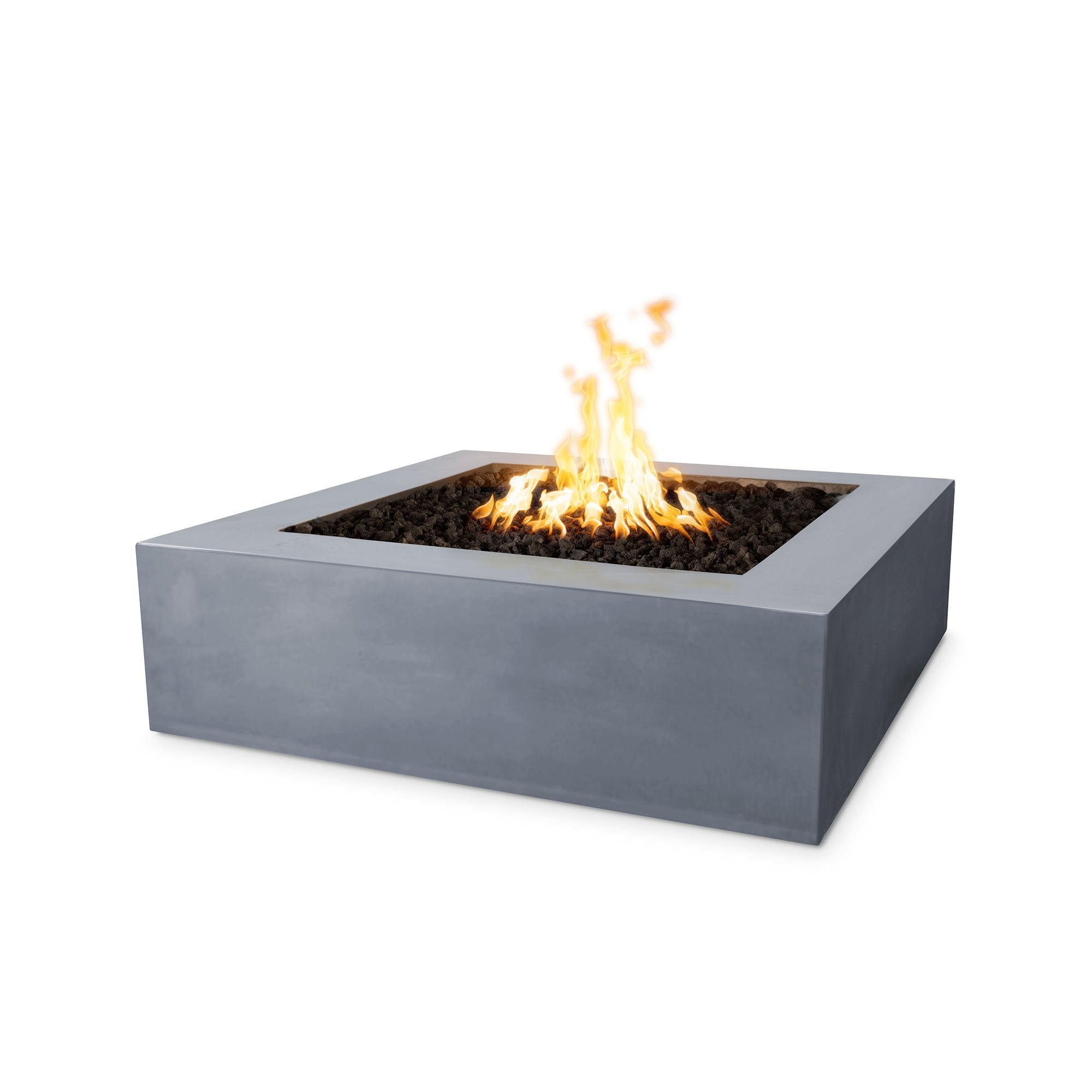 TOP Fires Quad Square Fire Pit in GFRC Concrete by The Outdoor Plus - Majestic Fountains