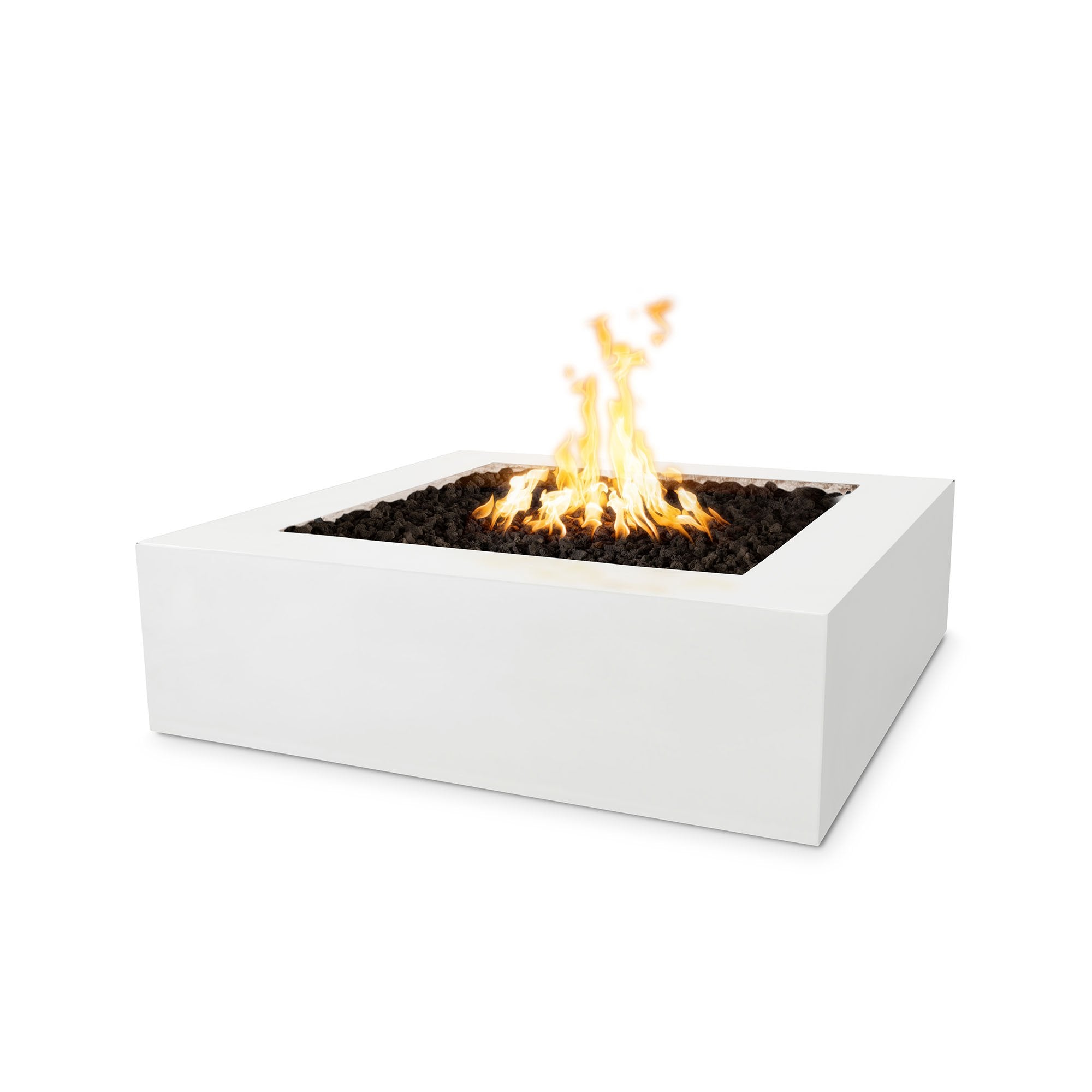 TOP Fires Quad Square Fire Pit in GFRC Concrete by The Outdoor Plus - Majestic Fountains