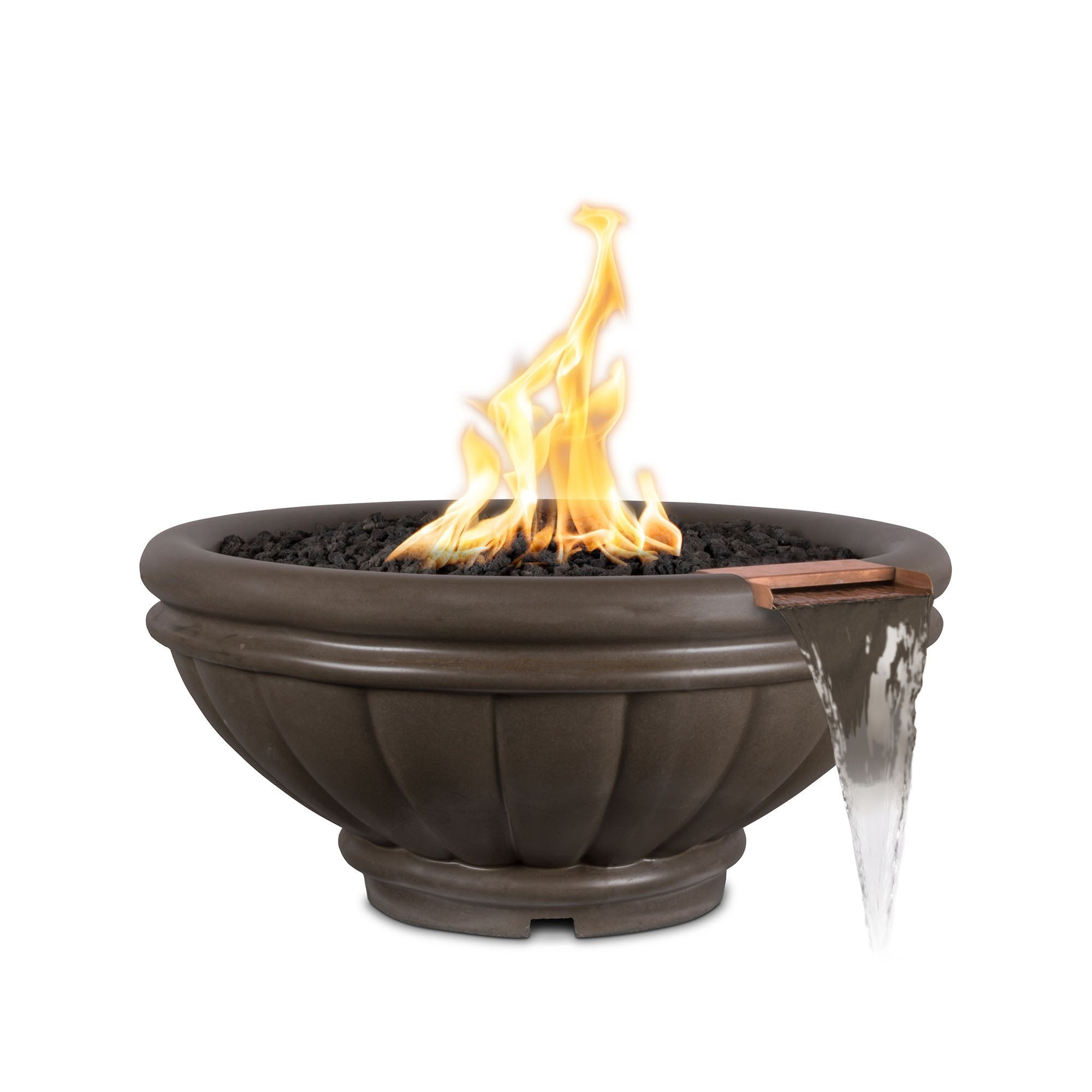 Roma Fire & Water Bowl in Concrete