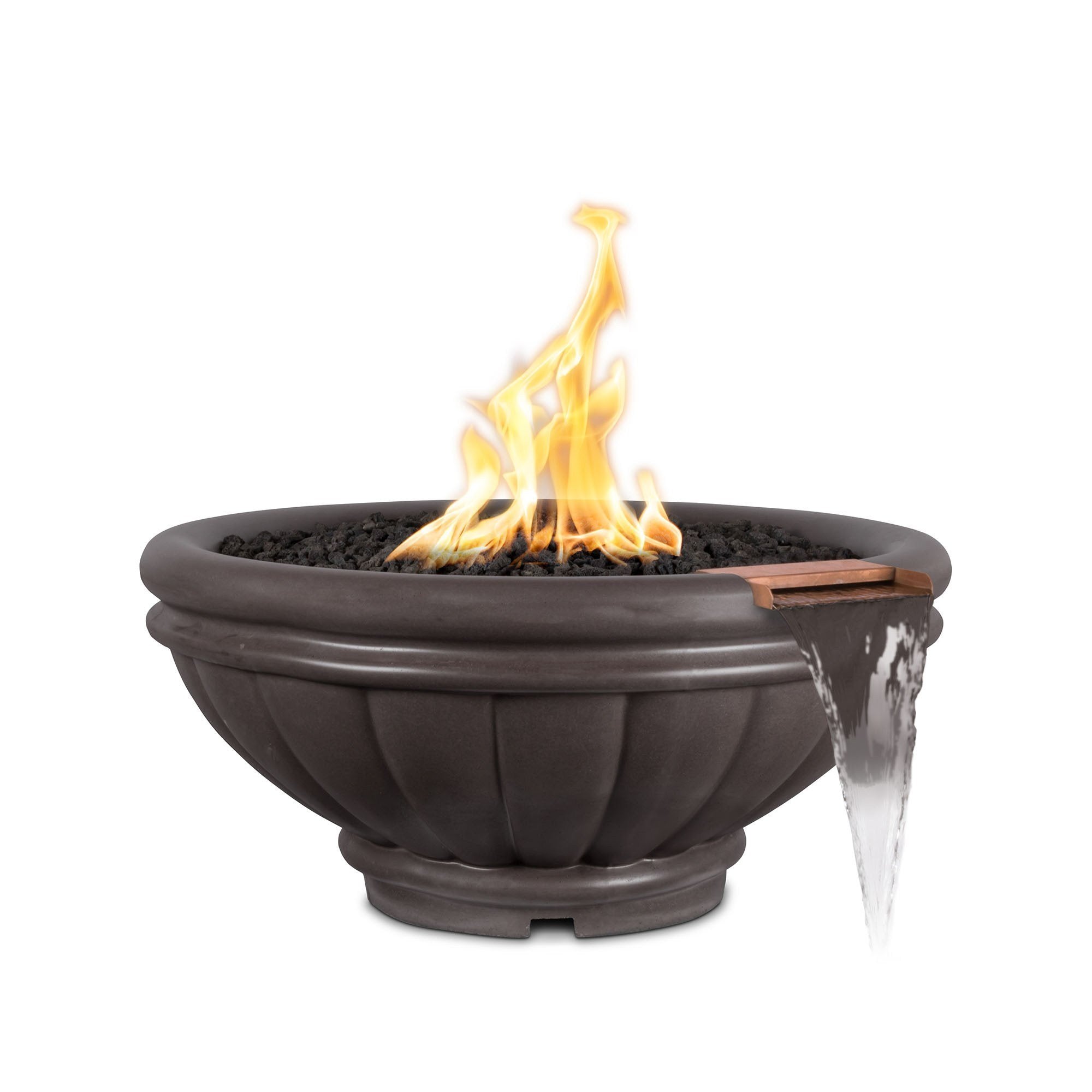 Roma Fire & Water Bowl in Concrete