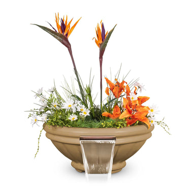 TOP Fires Roma Planter & Water Bowl in GFRC Concrete by The Outdoor Plus - Majestic Fountains