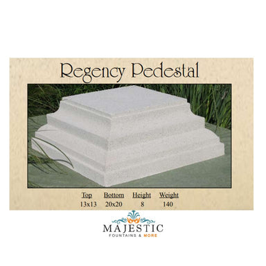 Regency Pedestal in GFRC - Majestic Fountains