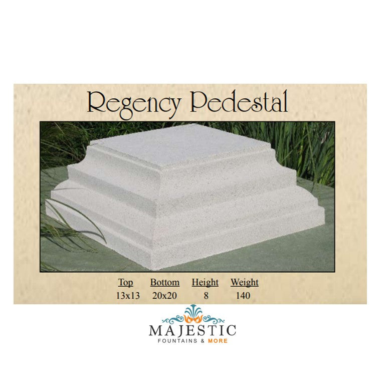 Regency Pedestal in GFRC - Majestic Fountains