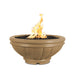 TOP Fires Roma Round Fire Bowl in GFRC Concrete by The Outdoor Plus - Majestic Fountains