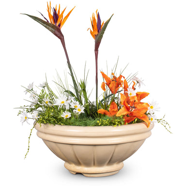 TOP Fires Roma Planter Bowl in GFRC Concrete by The Outdoor Plus - Majestic Fountains