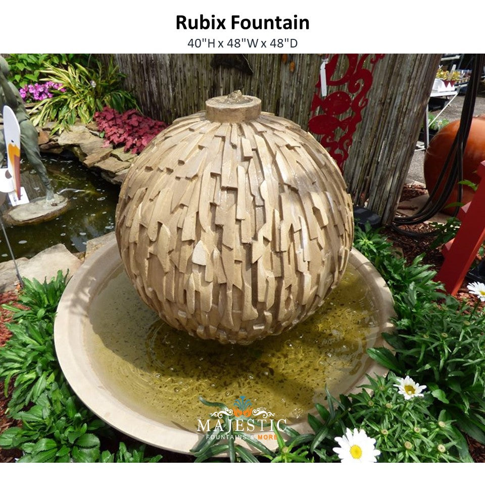 Rubix Fountain - Outdoor Fountain by Gist G-RUBF-35