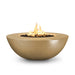 TOP Fires Sedona Wide Legde Round Fire Pit in GFRC Concrete by The Outdoor Plus - Majestic Fountains