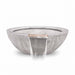 TOP Fires Sedona Wood Grain Water Bowl in GFRC Concrete by The Outdoor Plus - Majestic Fountains