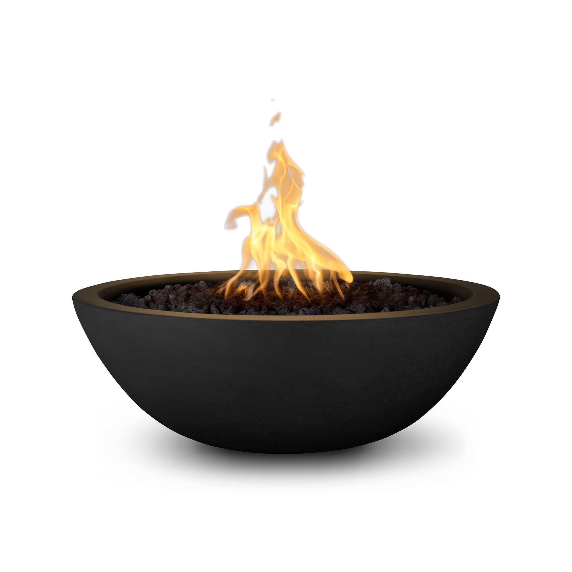 TOP Fires Sedona Round Fire Bowl in GFRC Concrete by The Outdoor Plus - Majestic Fountains