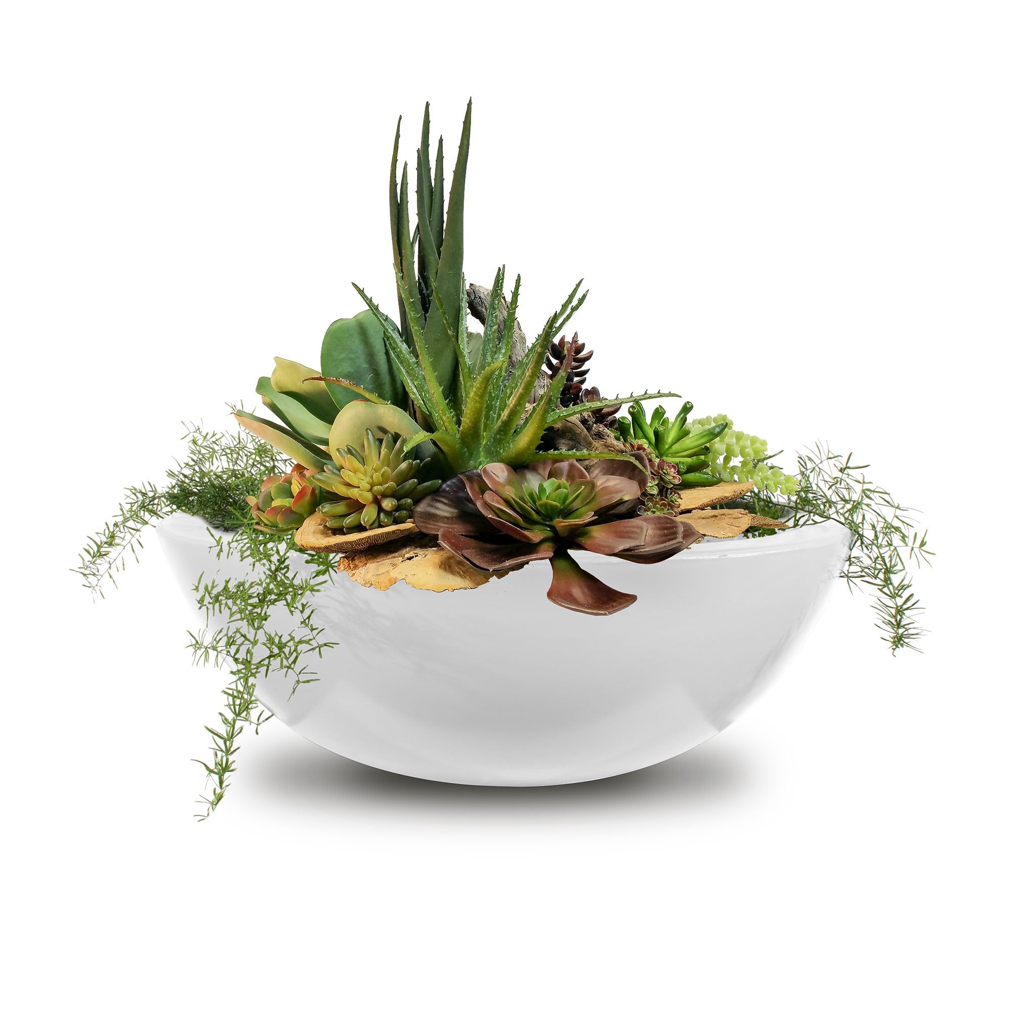 TOP Fires Sedona Planter Bowl in GFRC by The Outdoor Plus - Majestic Fountains