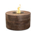 TOP Fires Sequoia 24" Tall Fire Pit in Wood Grain Concrete by The Outdoor Plus - Majestic Fountains