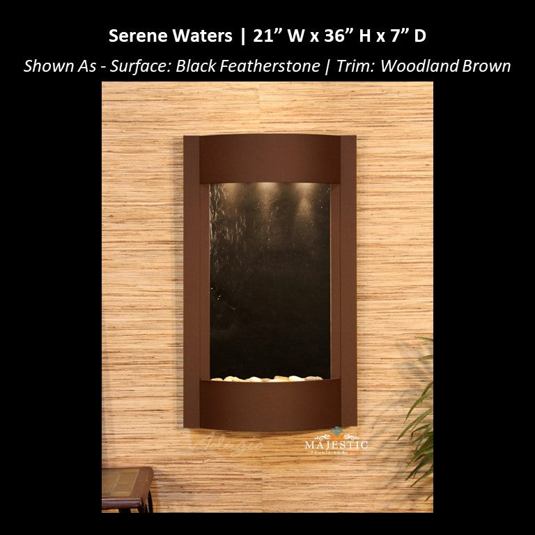 Adagio Serene Waters 36"H x 21"W - Indoor Wall Fountain - Majestic Fountains