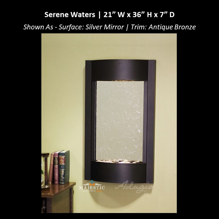 Adagio Serene Waters 36"H x 21"W - Indoor Wall Fountain - Majestic Fountains